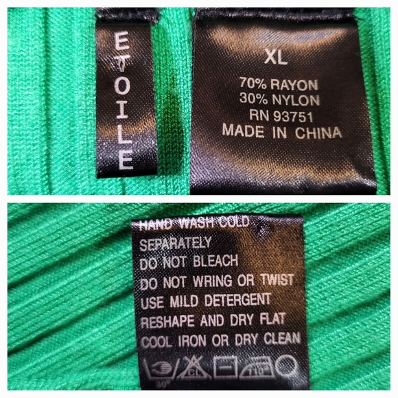 ETOILE V-Neckline Kelly Green Stretch Cardigan Sweater Women's Size XL - Picture 9 of 10